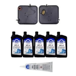 Kit 42RLE Aceite ATF+4 + Filtro y silicona RTV mopar Jeep Dodge RAM