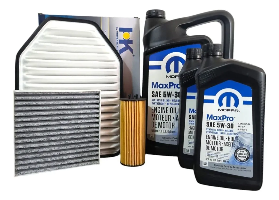 Kit mantencion Jeep wrangler 3.6 2011 al 2013 5w30