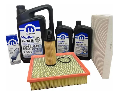Kit Aceite Motor + Filtros Jeep Grand Cherokee | Dodge Durango motor 3.6 2018 al 2022